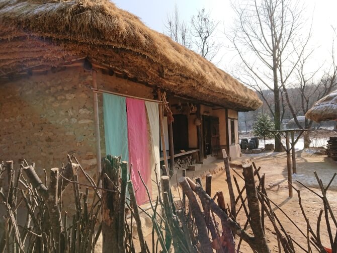 韓国民俗村の風景