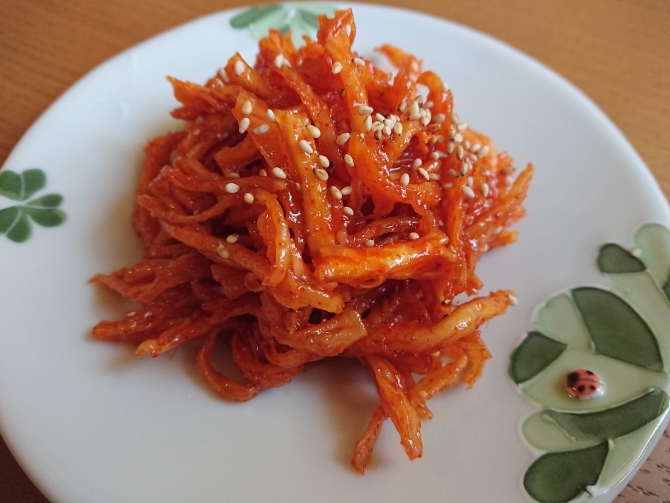 さきいかキムチのレシピ（コチュジャン炒め）♪韓国定番のおかず | カライチ