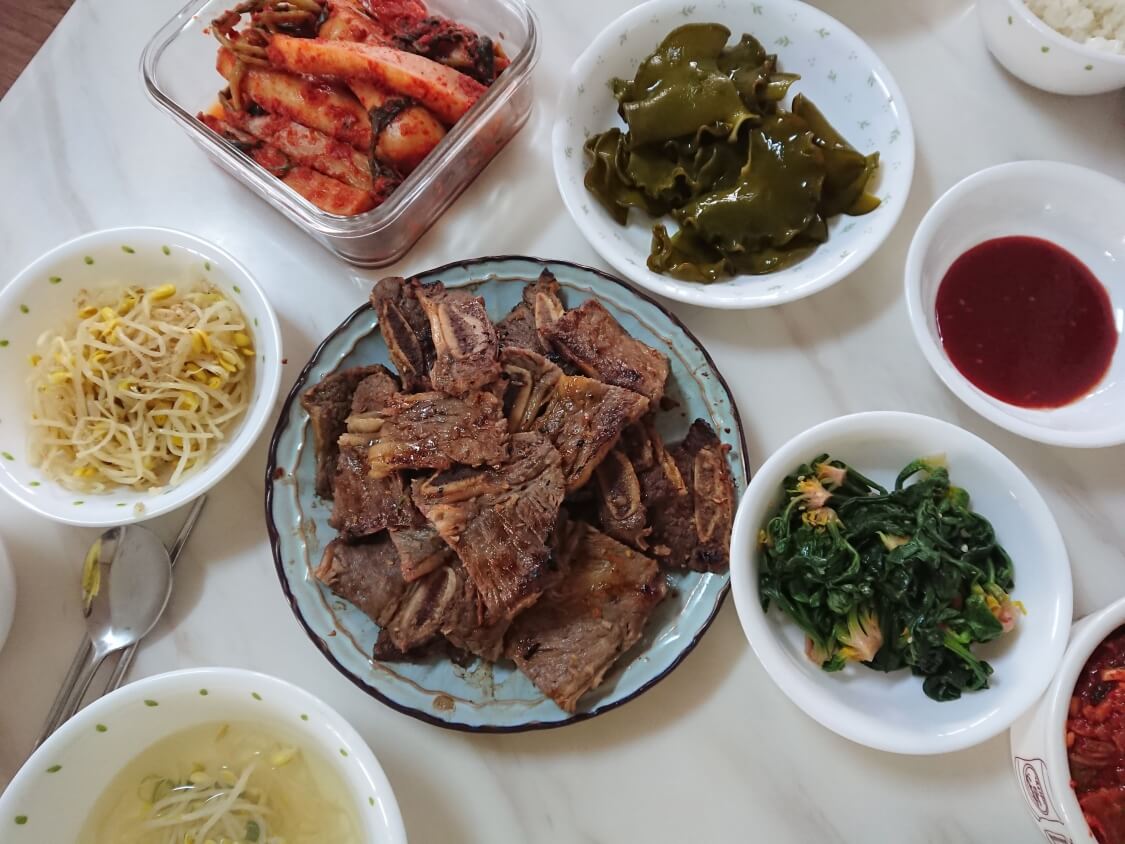 韓国の正月料理：カルビの写真