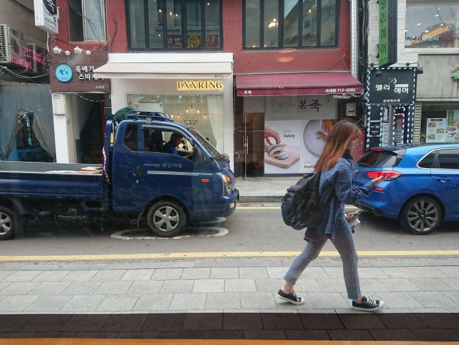 韓国のかき氷、パッピンスのお店の写真