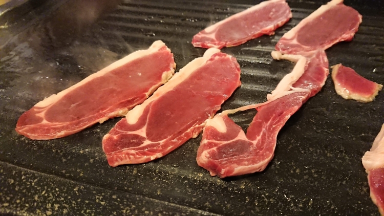 猪肉の焼肉写真