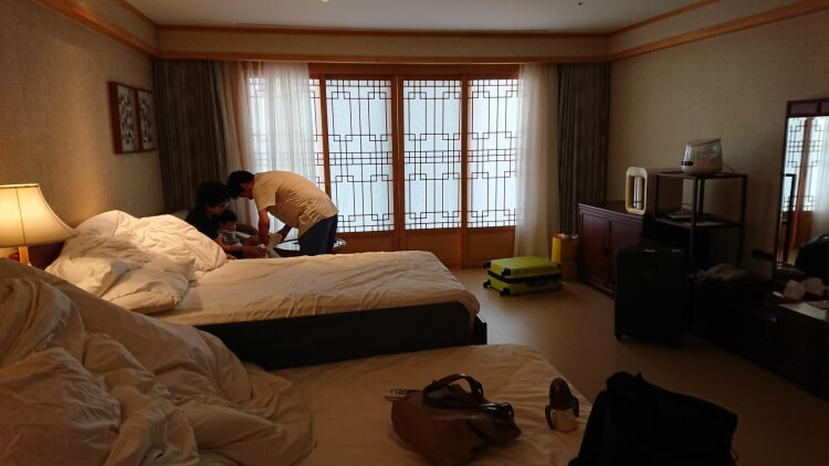 チェジュ島旅②：ロッテホテルの部屋写真