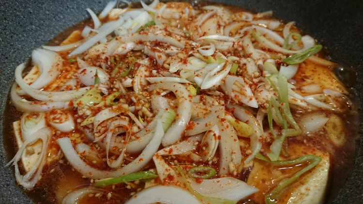 韓国家庭料理：豆腐のおかずのレシピ写真
