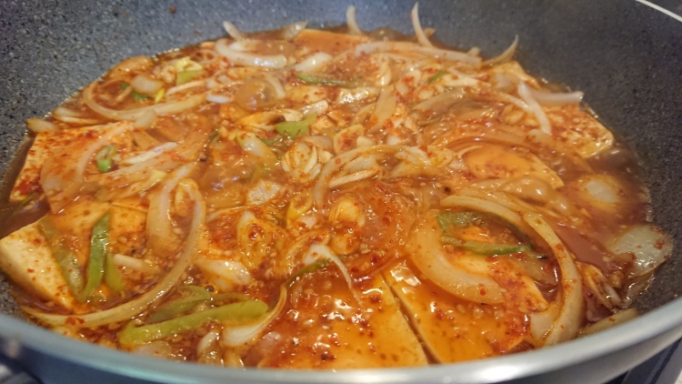 韓国家庭料理：豆腐のおかずのレシピ写真