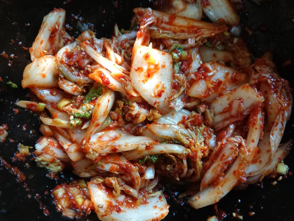 白菜キムチ（韓国式浅漬けコッチョリ）の完成