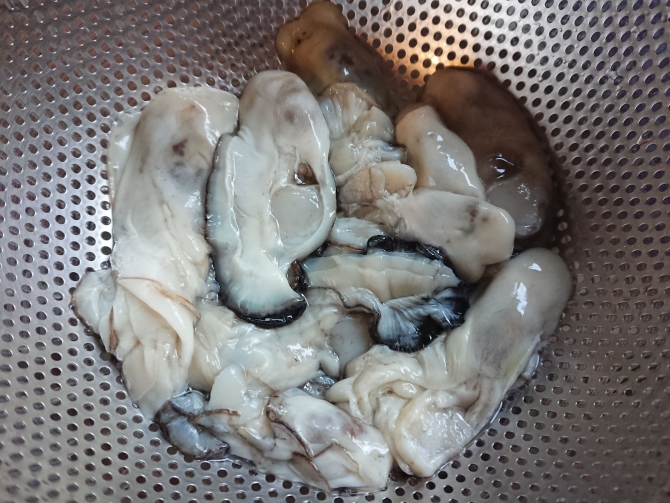 生牡蠣と大根のキムチのレシピ写真
