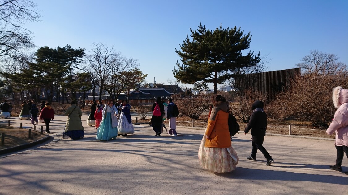 韓国ソウルの景福宮（キョンボックン）の風景