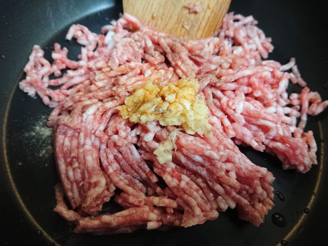 ひき肉うどんの作り方
