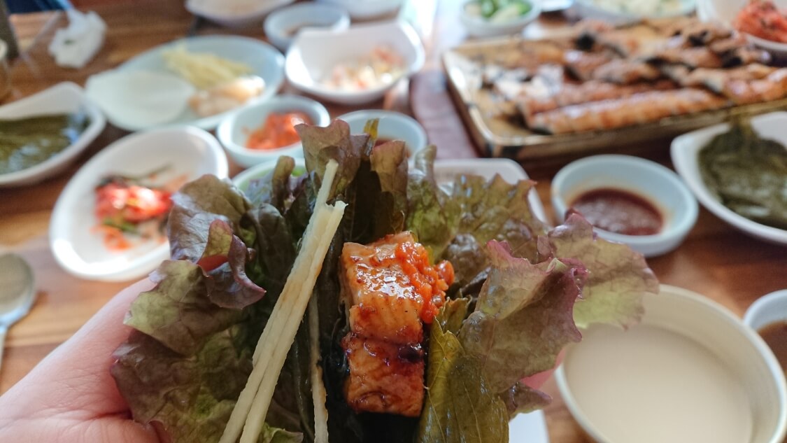 韓国のうなぎの食べ方