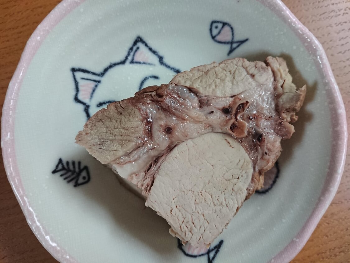煮豚ポッサム肉の残り