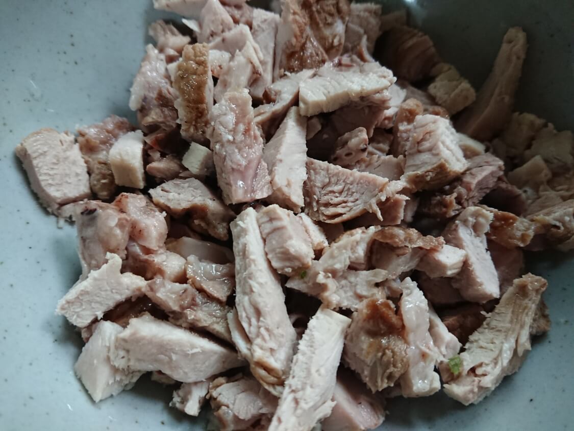 煮豚ポッサム肉の残りで簡単アレンジレシピ