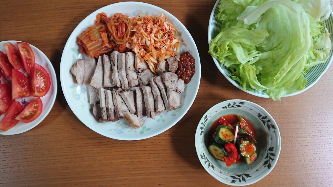 ぽりぽり！韓国オイキムチ（きゅうりカクテキ）。お肉の副菜として