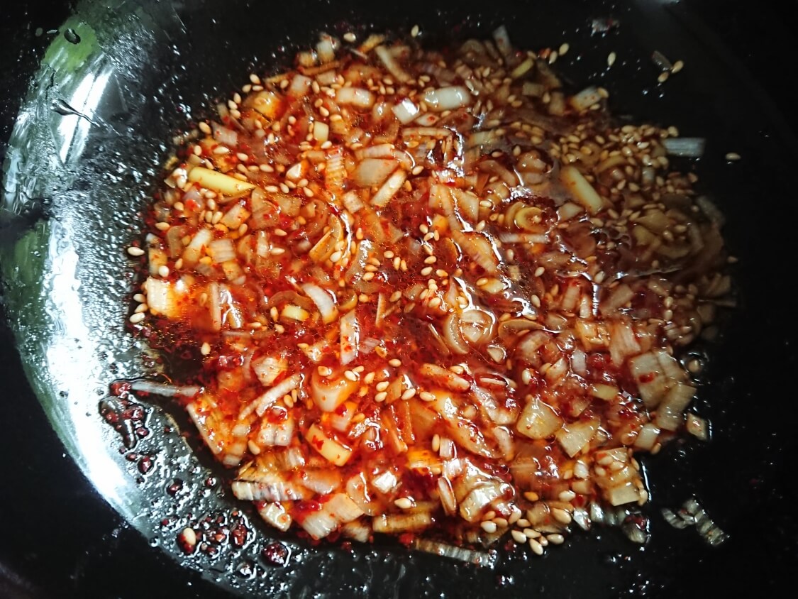 レンジで簡単！なすのピリ辛ナムルの作り方。味付け