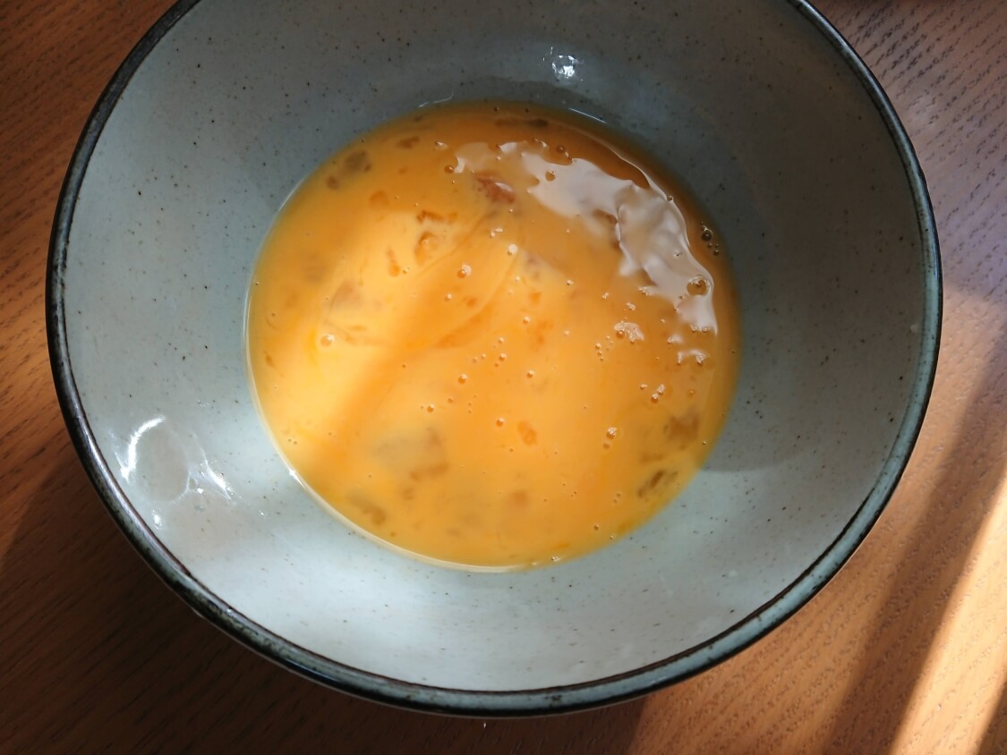 韓国茶碗蒸しケランチムのレシピ。混ぜてチンするだけ