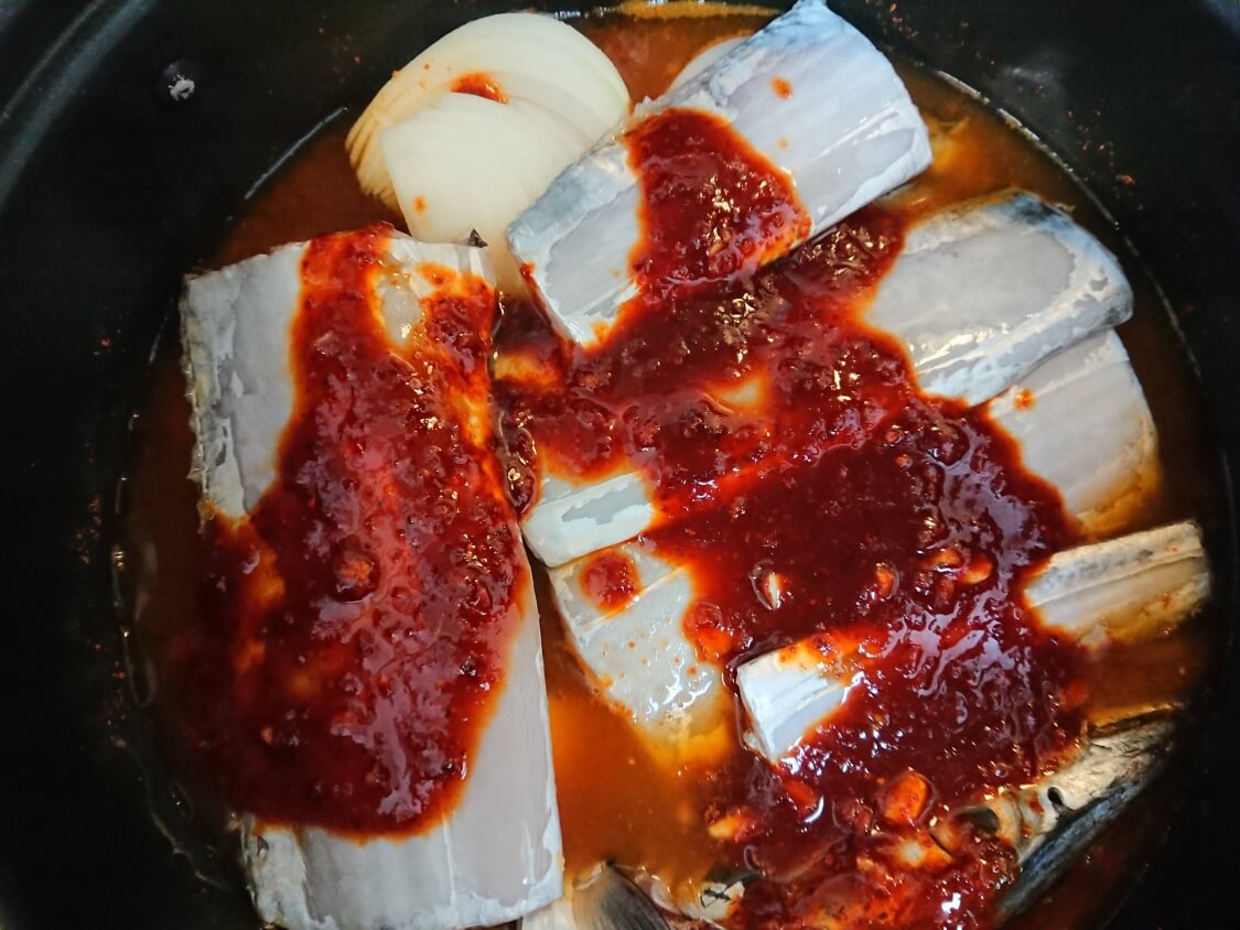太刀魚の煮付け（カルチチョリム）のレシピ