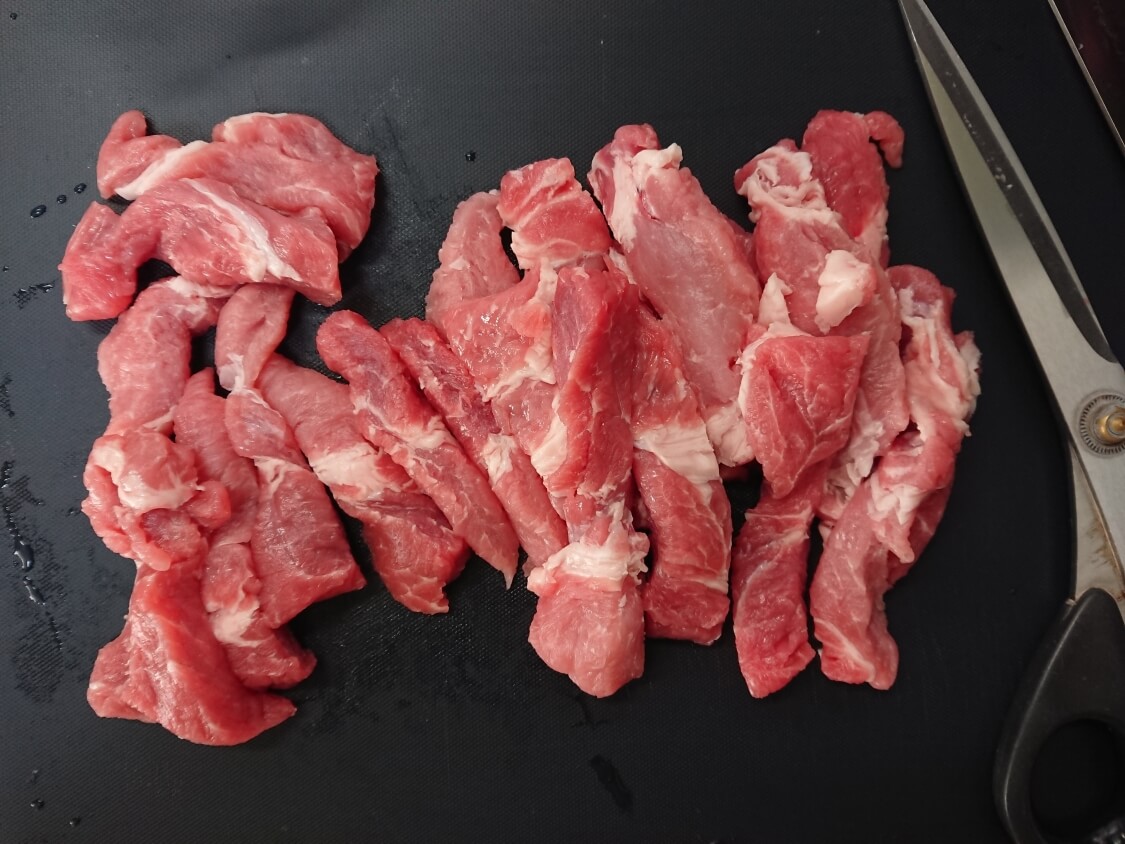 酢豚の人気レシピ（韓国式タンスユクの作り方）お肉の切り方