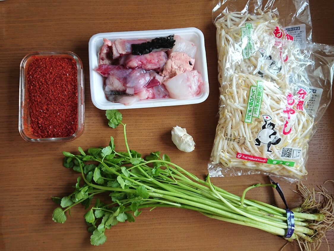 旨辛！あんこうの蒸し煮・アグチムの韓国人気レシピ。材料と調味料