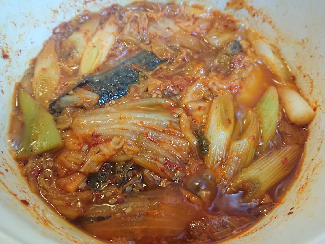 サバのピリ辛煮付け。キムチ入り！韓国式の作り方