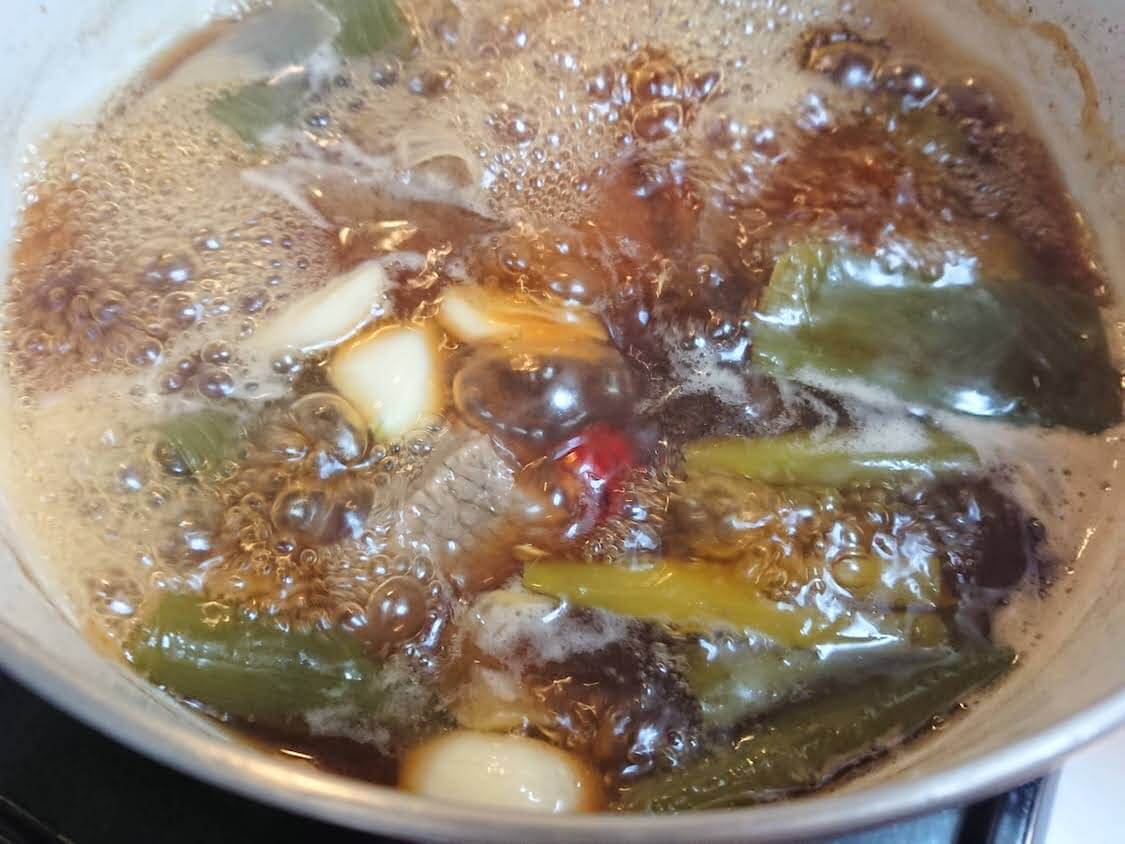 牛肉の醤油煮「チャンジョリム・장조림」の作り方。スープの味付け