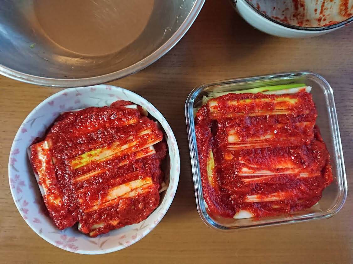 長ねぎのキムチ。韓国のレシピ