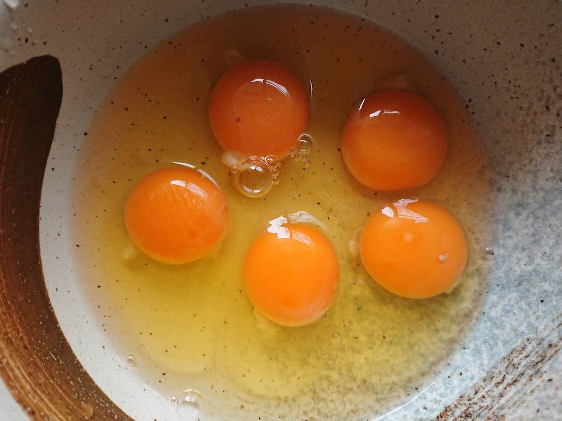 プルコギキンパの作り方。巻き卵＆焼き卵