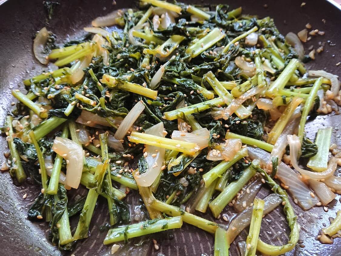 大根の葉炒めナムルの作り方＋韓国レシピ。干し葉で作るシレギナムルも