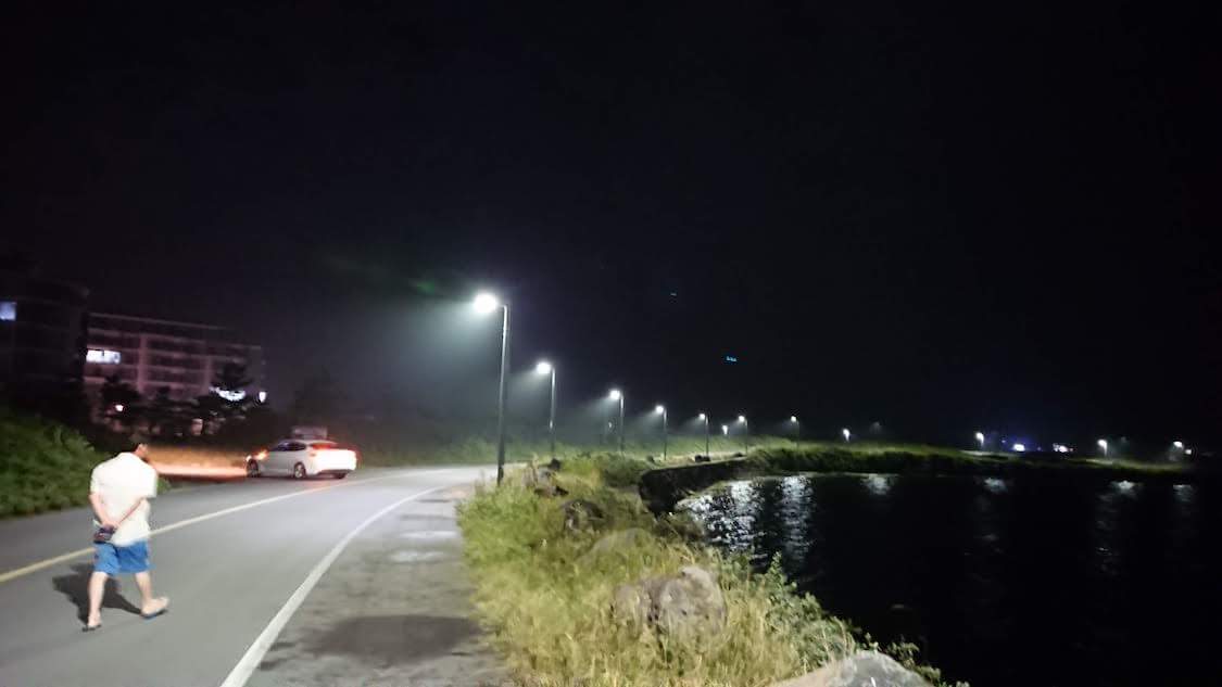 【チェジュ島旅⑥】フェニックス済州ソッチコジ。夜の風景と近くの散歩道