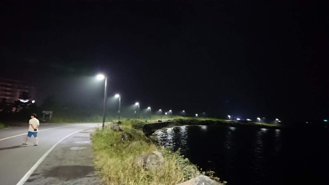 【チェジュ島旅⑥】フェニックス済州ソッチコジ。夜の風景と近くの散歩道