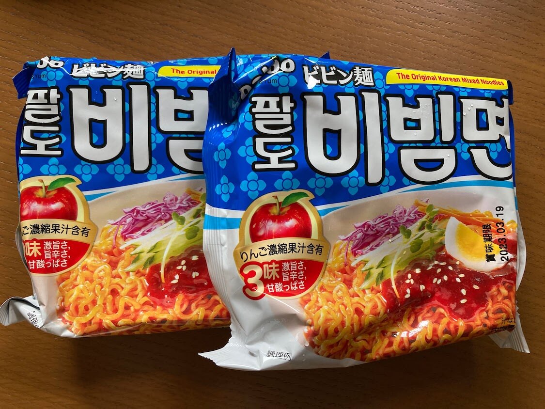 韓国で人気No.1インスタントビビン麺「パルド」