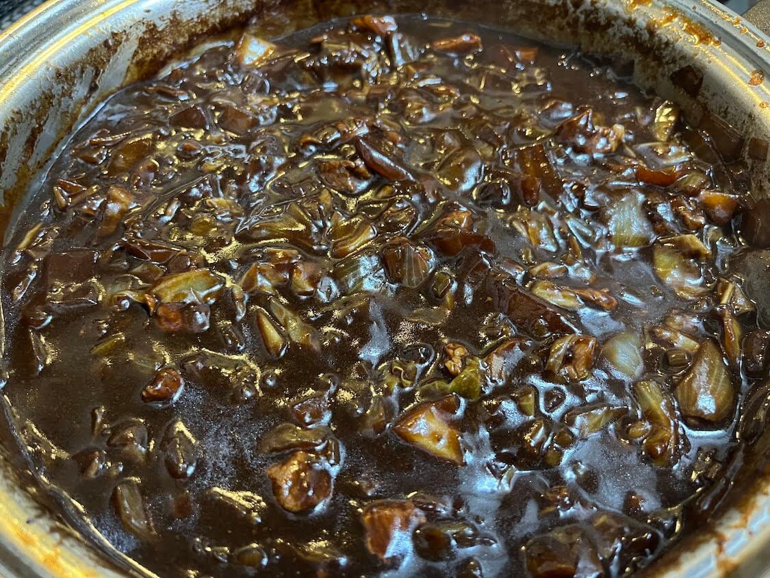 韓国のジャージャー麺【チャジャンミョン】本場のレシピ。水溶き片栗粉でとろみをつける