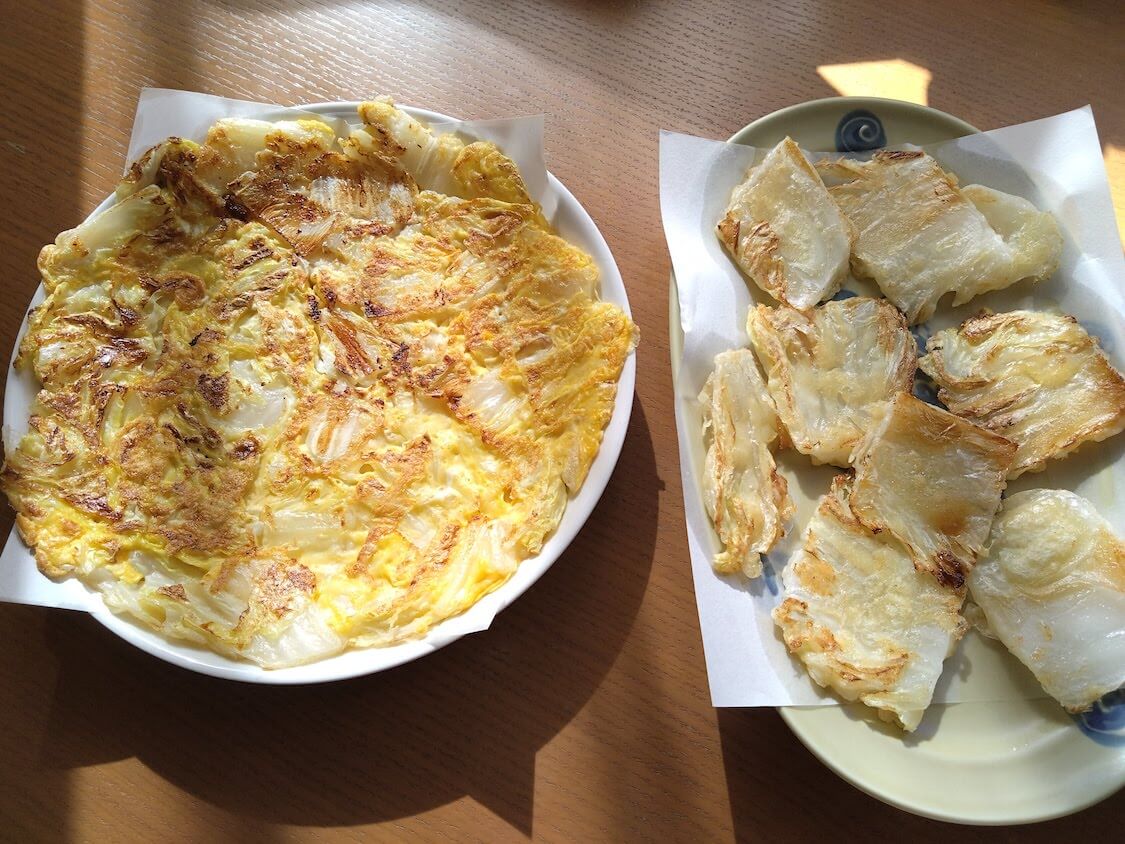 白菜チヂミのレシピ。韓国では2つの種類、チヂミとジョン