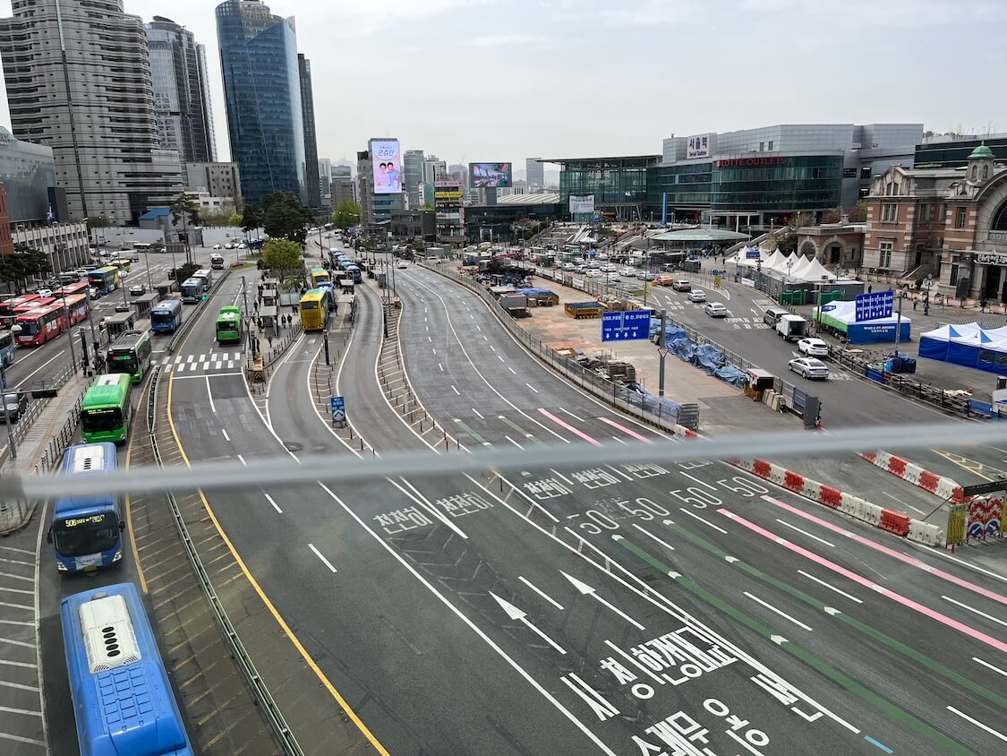 ソウル路7017の散歩。歩いてソウル駅から南大門市場、明洞まで！