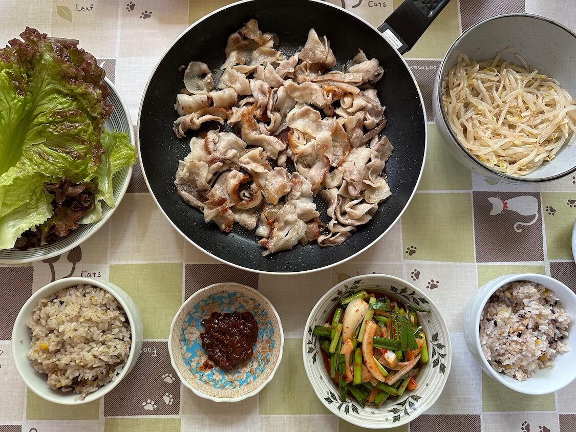 豚バラ薄切りのレシピ【おすすめ韓国料理3つ】簡単サムギョプサル