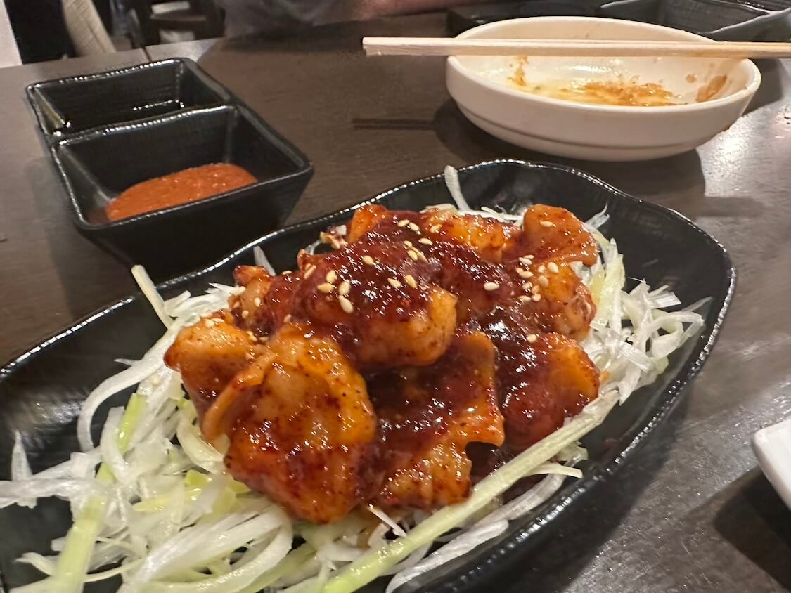 【新宿】ちゃん豚で食べた本格サムギョプサル！韓国料理コースでホルモン