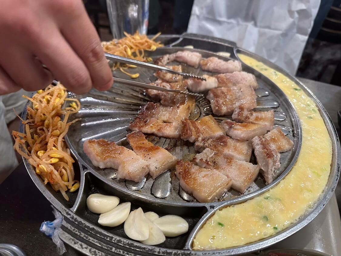 【新宿】ちゃん豚で食べた本格サムギョプサル！韓国料理コース9品に🍺やマッコリも