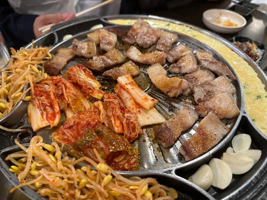 【新宿】ちゃん豚で食べた本格サムギョプサル！飲み放題付き韓国料理コース9品がお得！