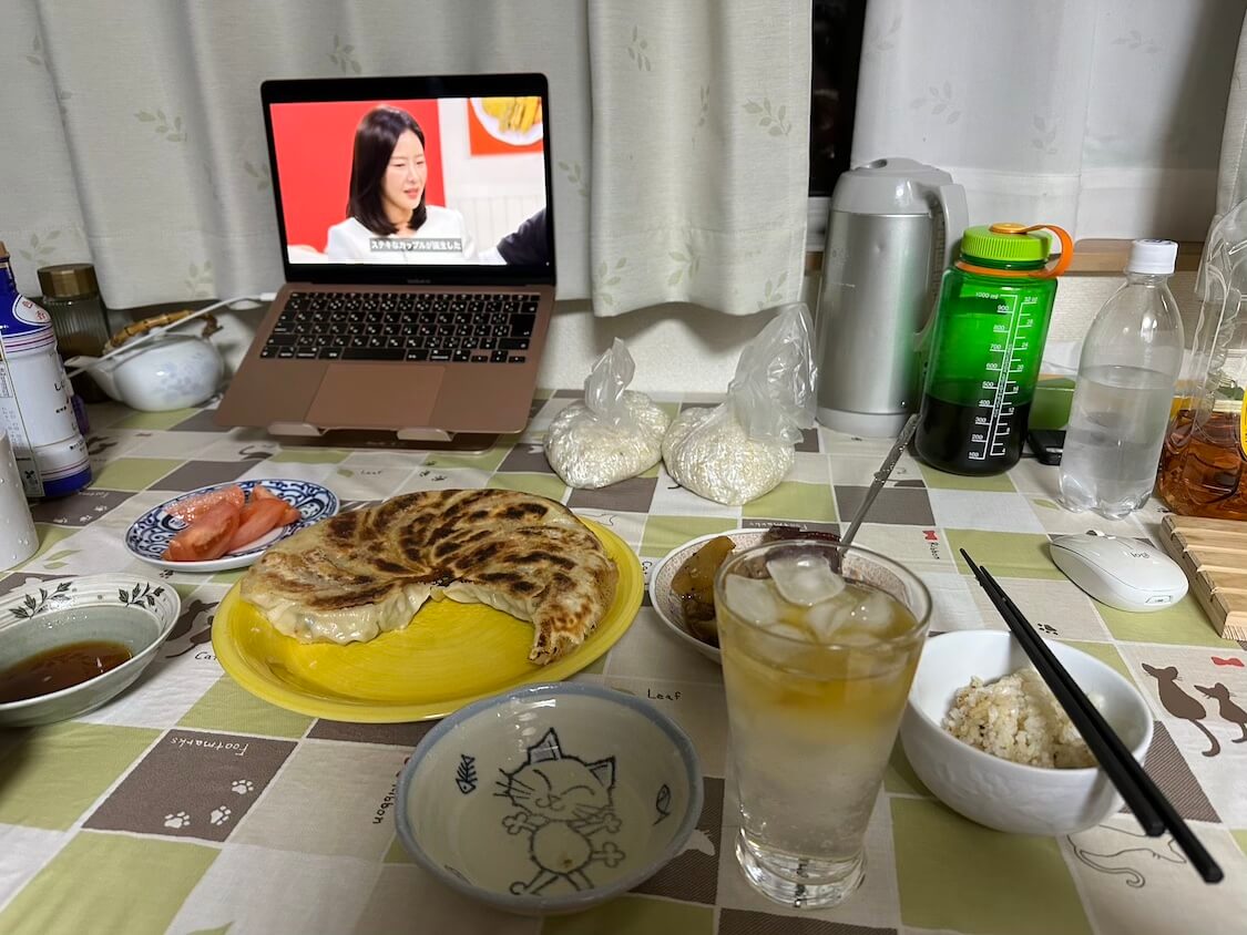 餃子とマンドゥ。韓国ドラマ