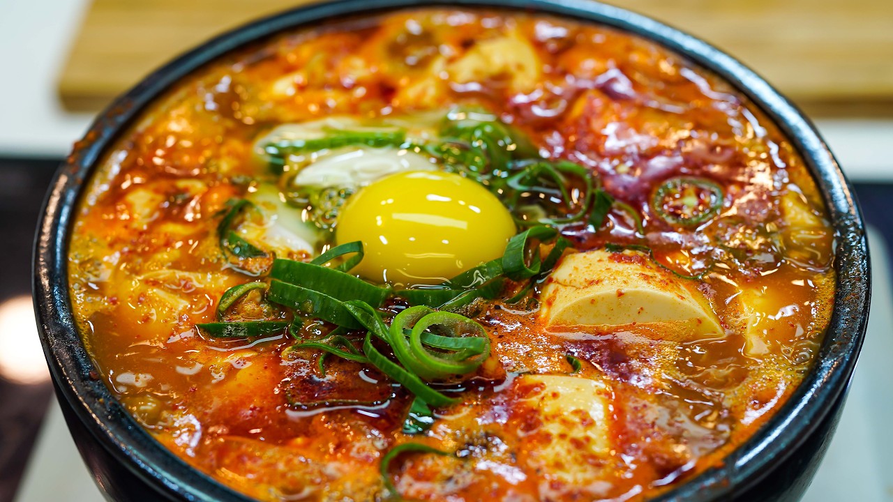 スンドゥブチゲの韓国人気レシピ