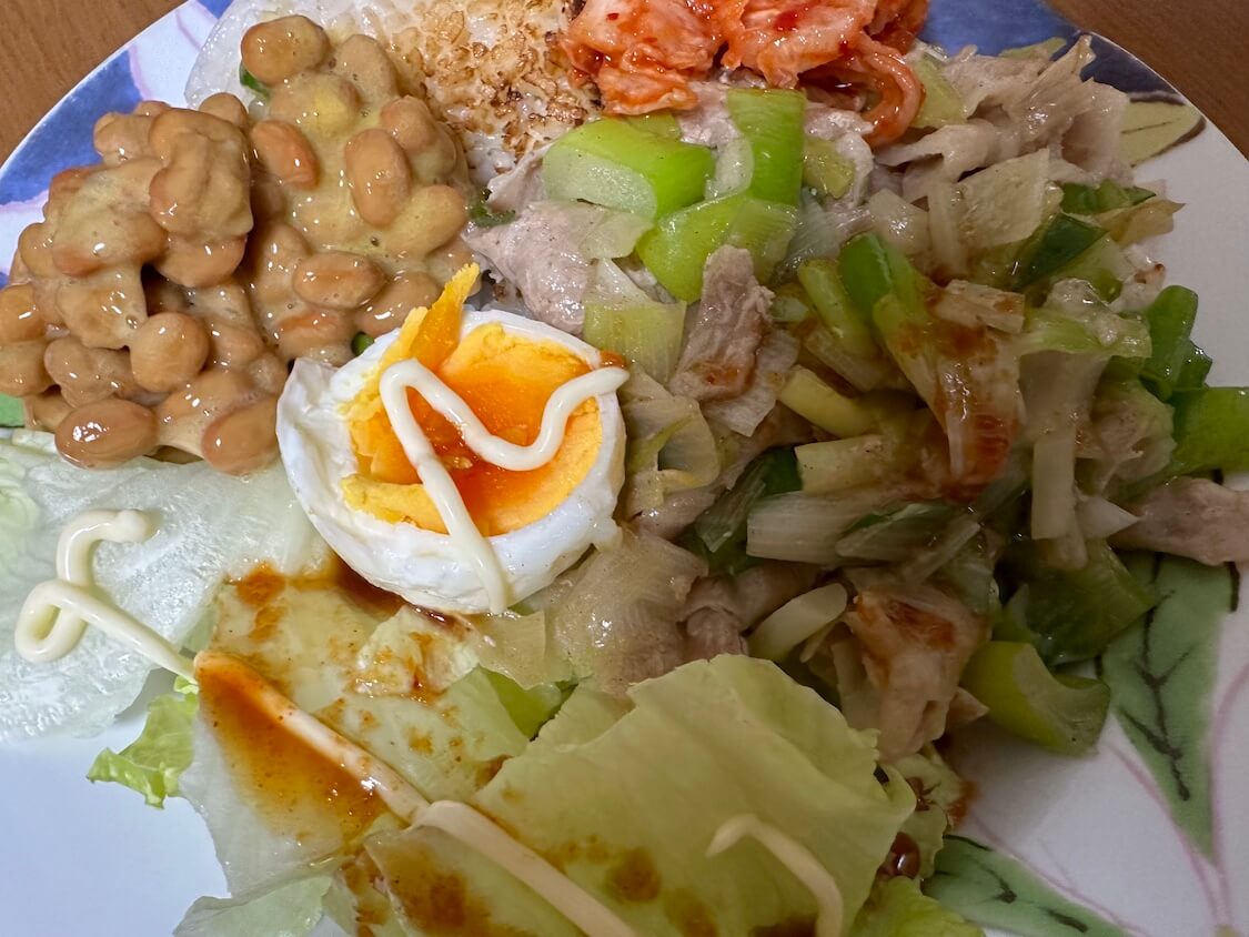 納豆とサムギョプサル