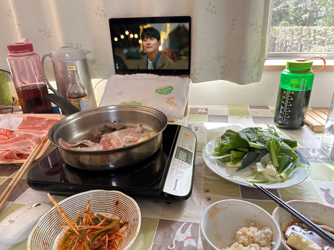 焼き肉のたれ✕生の玉ねぎでヘルシー焼き肉！牛肉で食べた時、韓国ドラマ