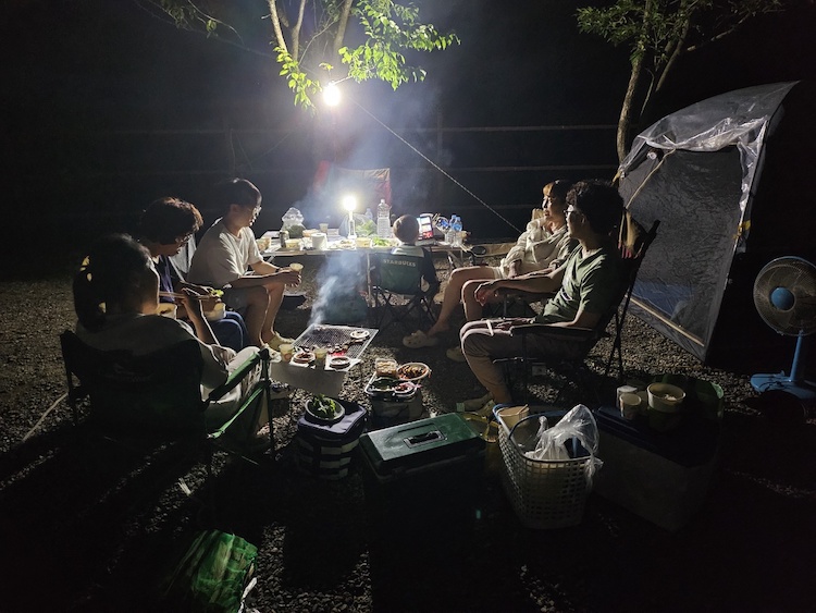 韓国のキャンプ