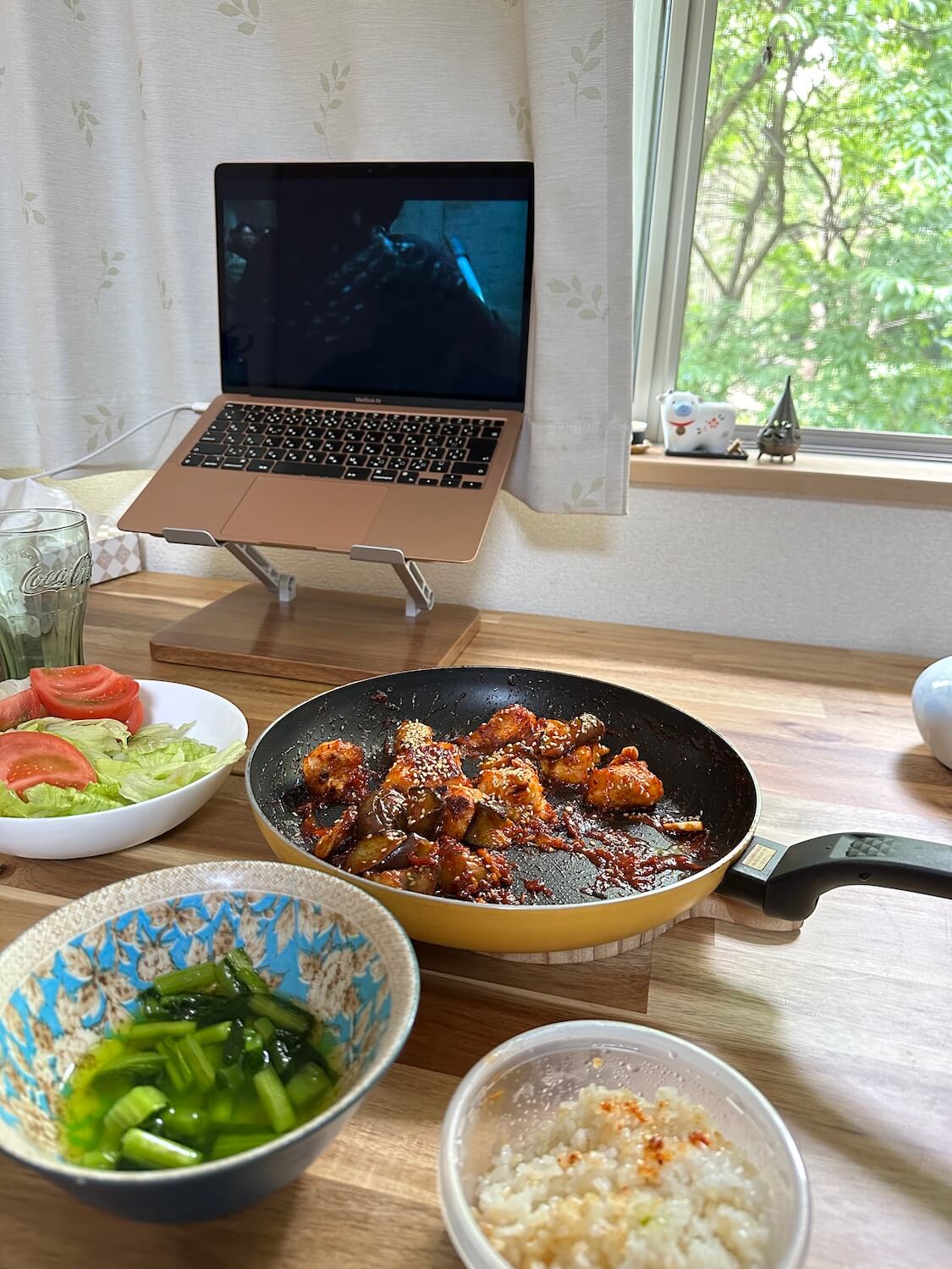 ナス入りヤンニョムチキン