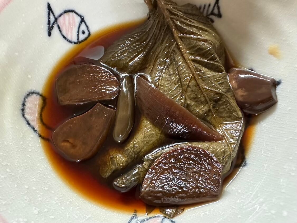 えごまの葉の醤油漬け