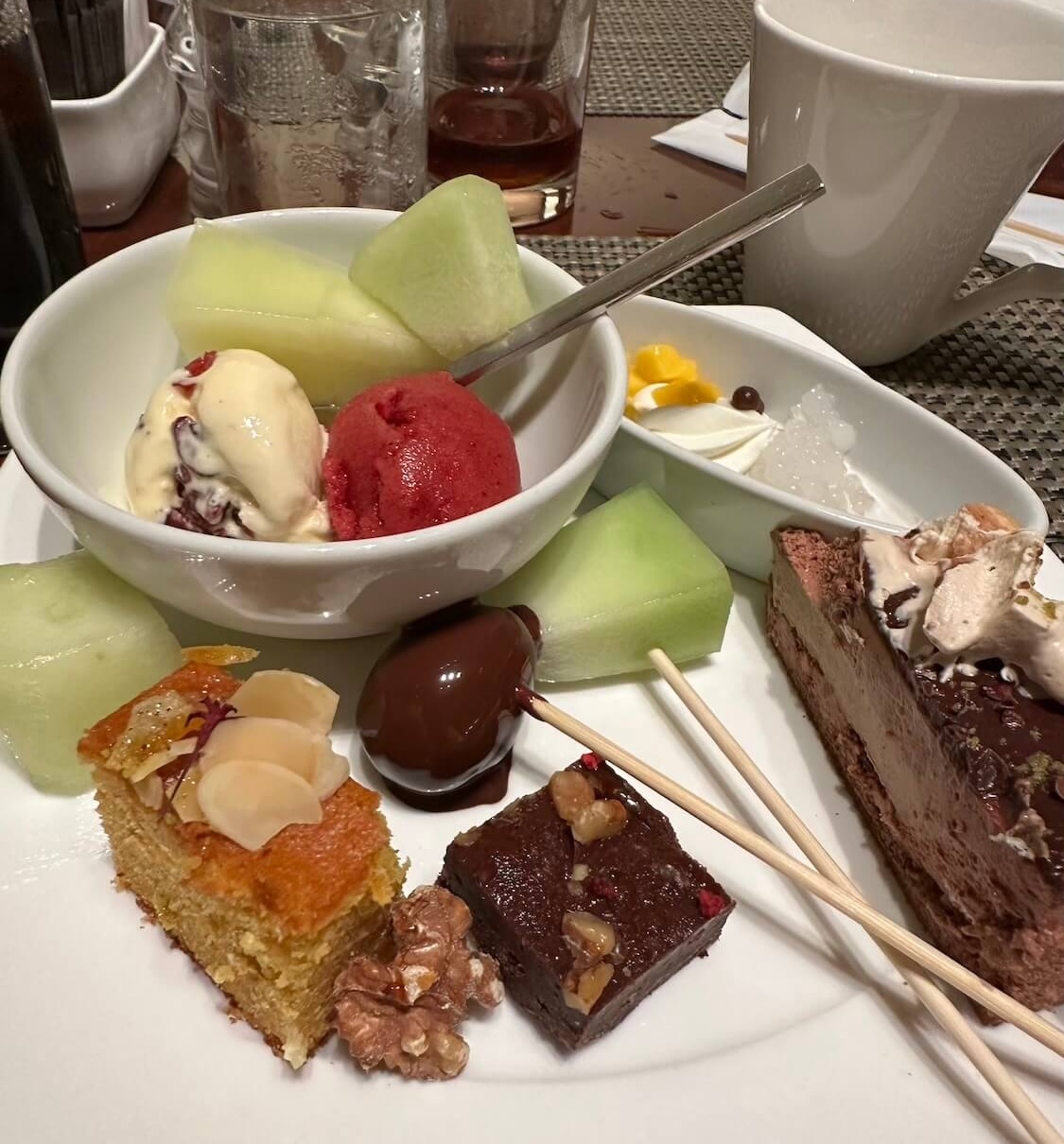 ヒルトンのビュッフェでデザート