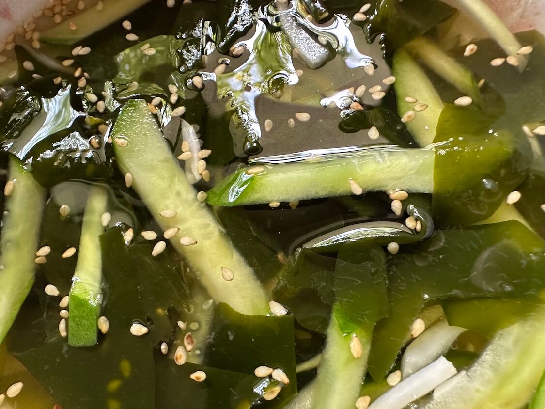 きゅうりとわかめの冷たいスープレシピ