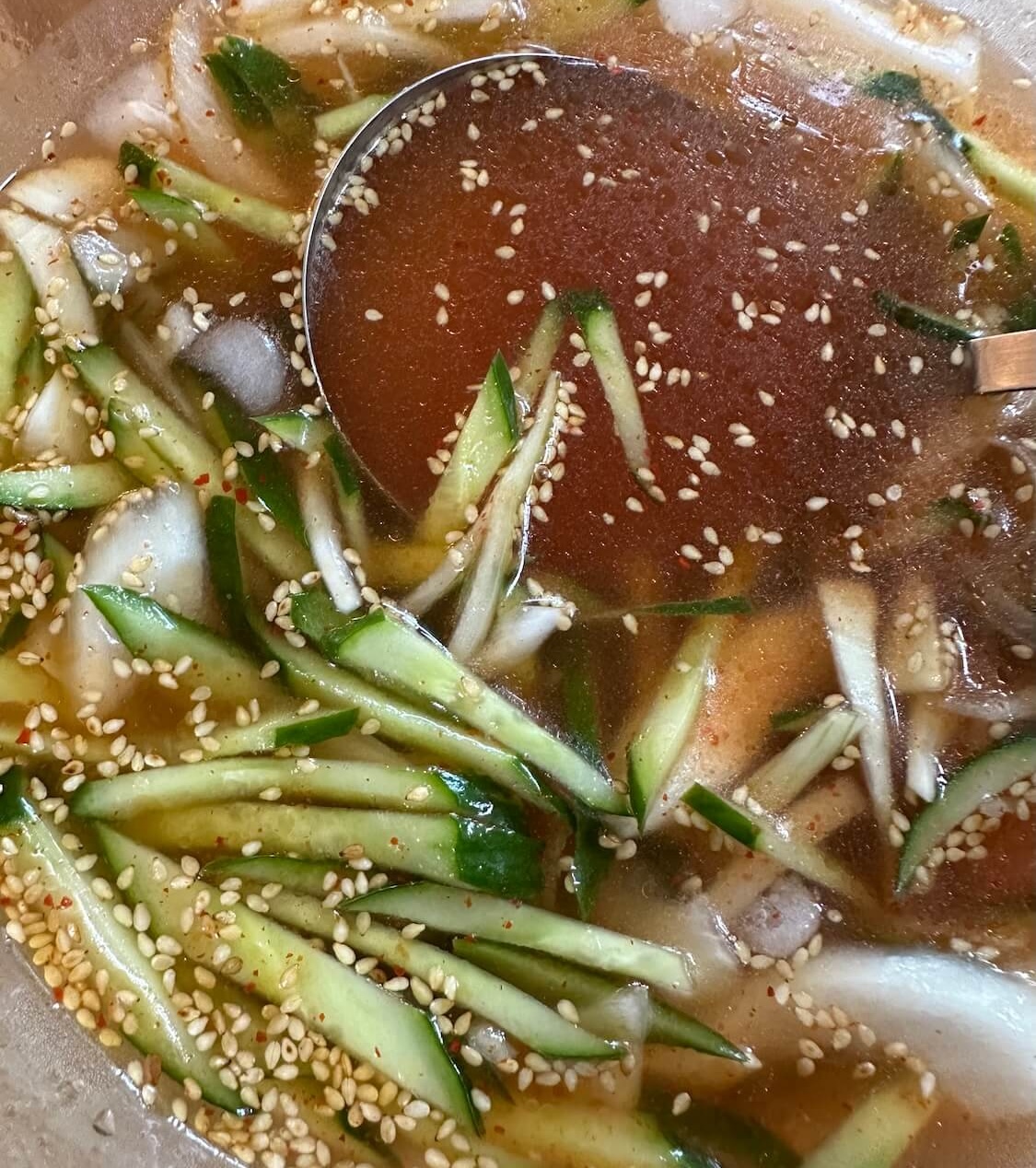 ピリ辛♫きゅうりの冷製スープの作り方