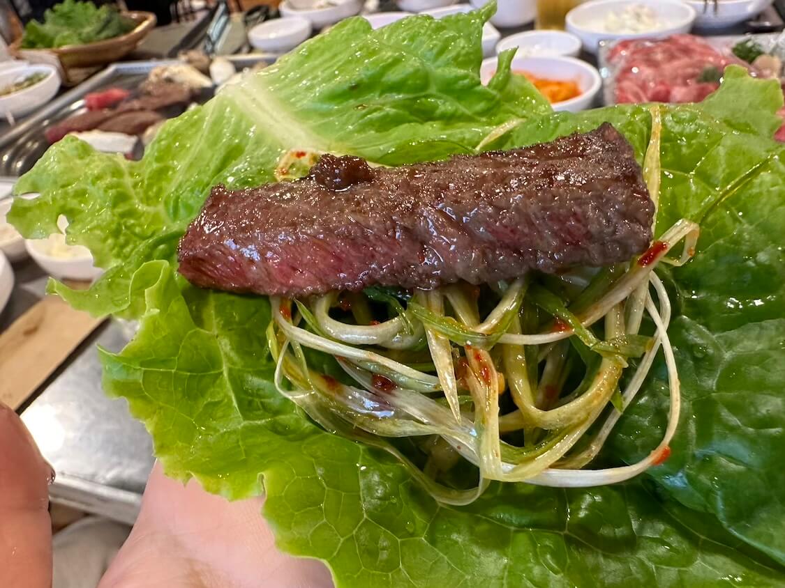 平昌の宿、フェニックスホテルに泊まる。晩ごはんの焼き肉