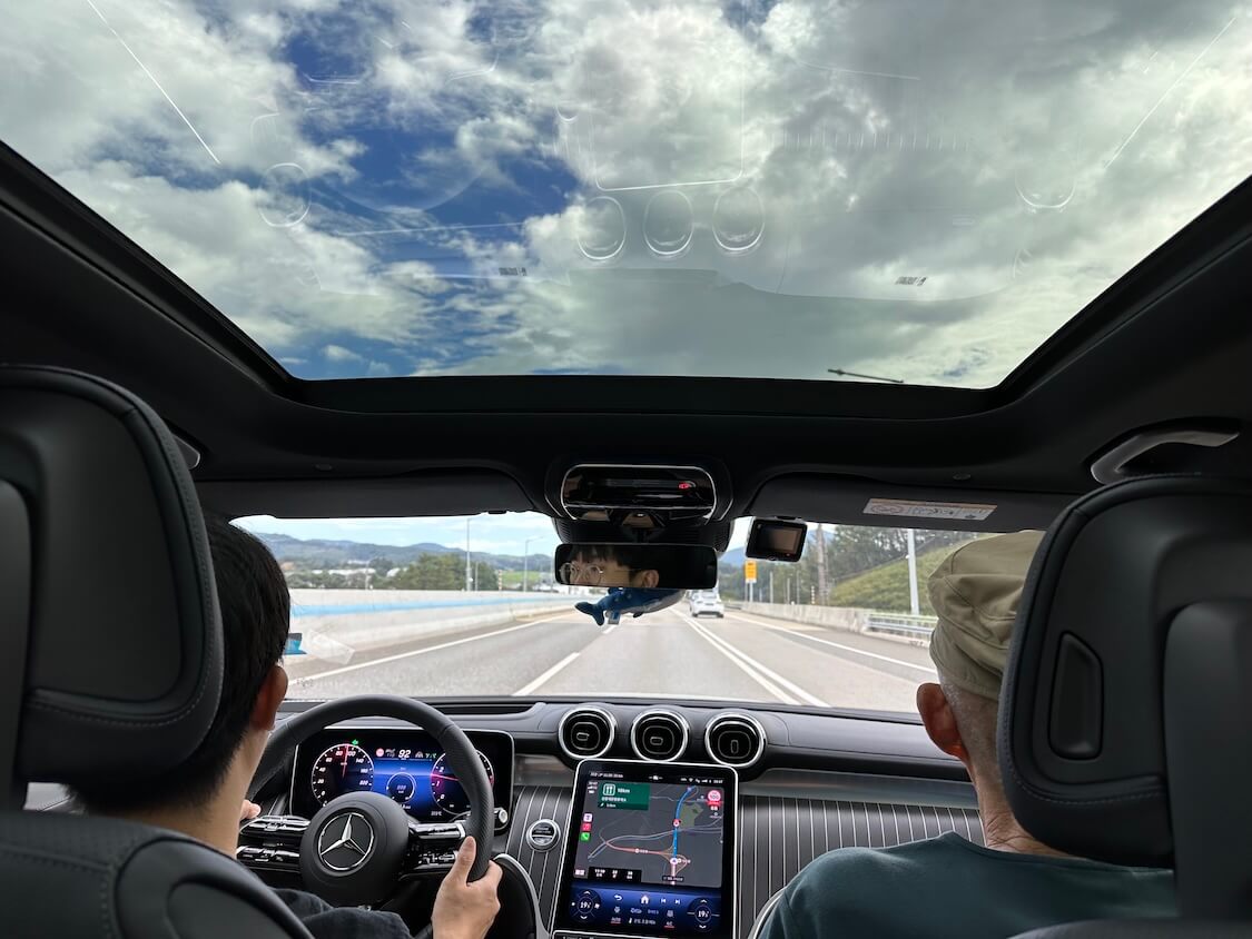 平昌フェニックスホテルから海へ