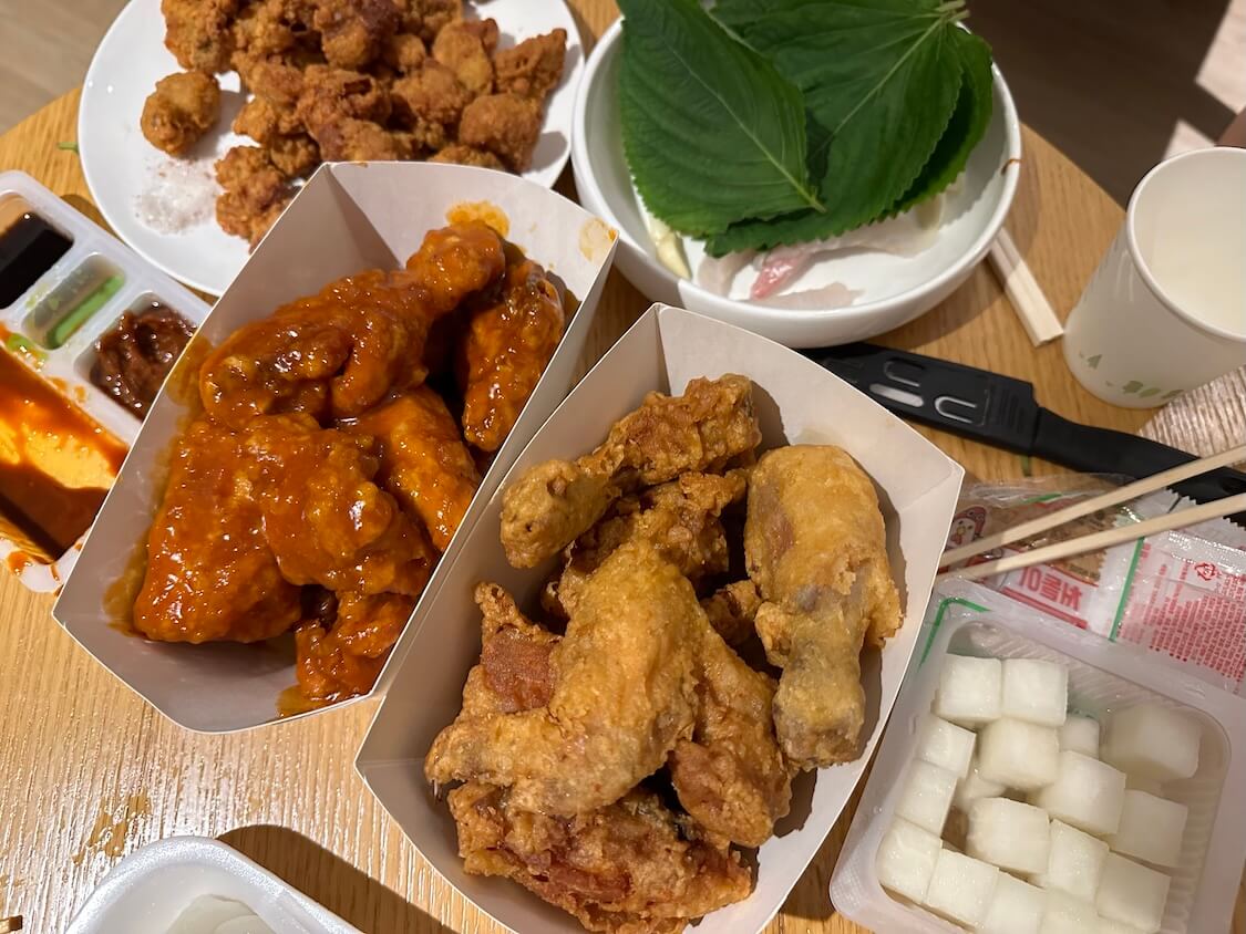 平昌フェニックスホテルで食べたチキン