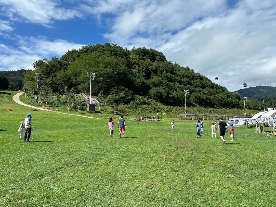 平昌の宿、フェニックスホテルに泊まる。スキー場の風景
